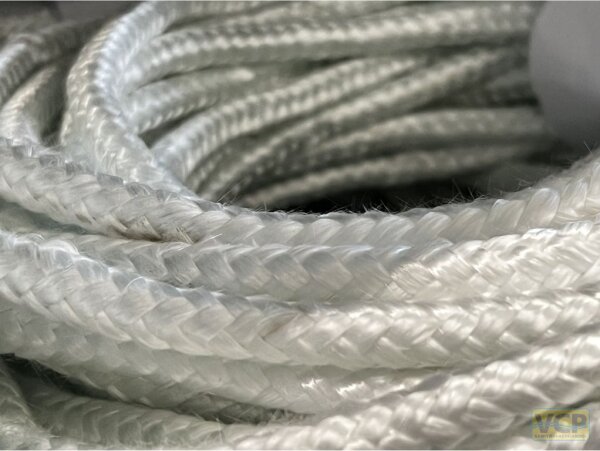 Glasfaserpackung Ø 14 mm - 20 m rund geflochten, bis ca. +500°C