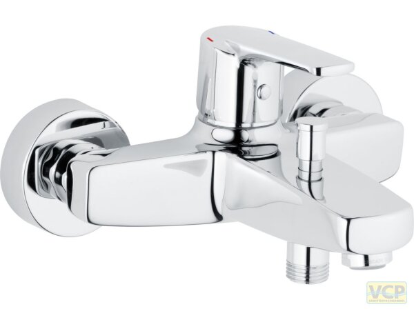 Wannen-Hebelmischer alpha_300 chrom mit Umsteller für Brause