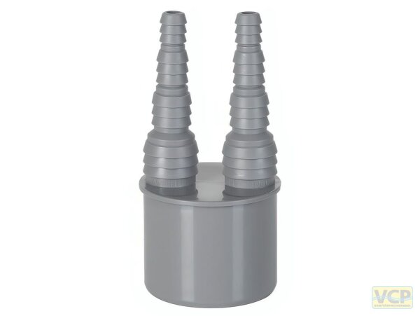 Doppel-Schlauchnippel DN50 - 2x 8/10/13/19 mm