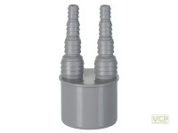 Doppel-Schlauchnippel DN50 - 2x 8/10/13/19 mm