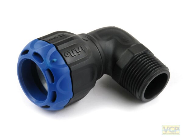 Isiflo Komposit Sprint Winkel-Steckverbindung AG 90° Typ 721 32 mm x 1"