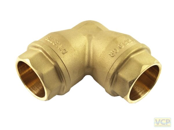 Isiflo Messing Winkelverbindungsstück 90° Typ 120 32x32 mm