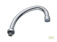 C-Rohrauslauf mit DL Strahlregler/Inox verch 3/4" x...