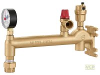 Caleffi 336 CA Wandgruppe Messing 3/4" bis 50 KW