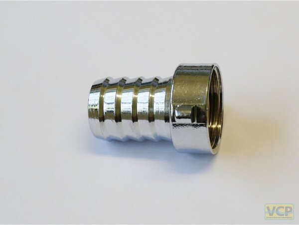 2/3-Schlauchverschraubung verchromt 3/4" x 3/4"