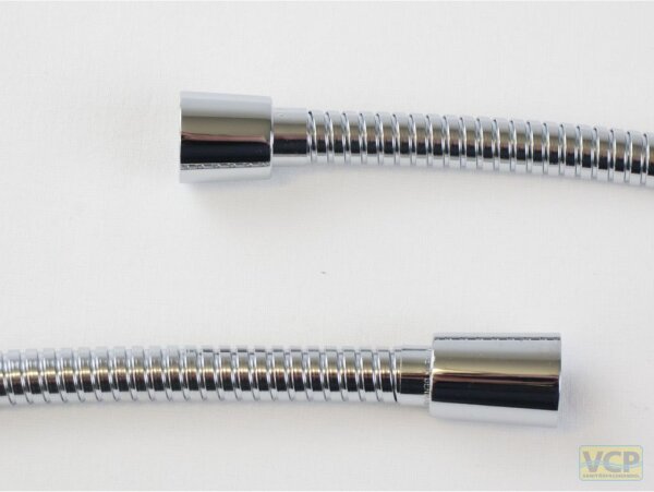 Agraff-Brauseschlauch Edelstahl verchromt 1/2"KM x 1/2" Drehkonus 2,00m Innenschlauch TPE