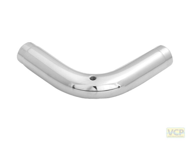 Bogen 90° Ø 25mm Serie 8000 100 x100 mm Messing verchromt