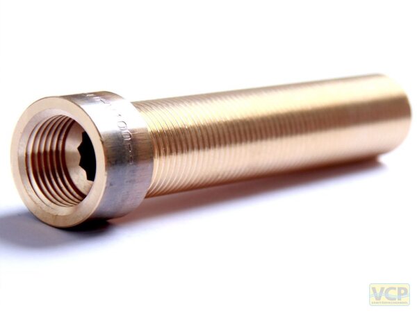 Universal-Hahnverlängerung Rotguss blank 1/2" x 100mm zum kürzen