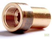 Universal-Hahnverlängerung Rotguss blank 1/2" x...