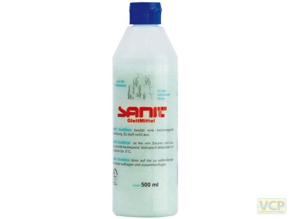 Sanit Gleitmittel Flasche 500ml grün DVGW geprüft für Trinkwasser