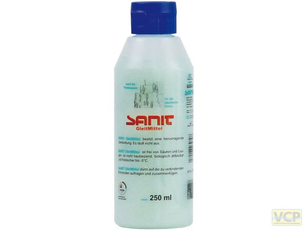 Sanit Gleitmittel Flasche 250ml grün DVGW geprüft für Trinkwasser
