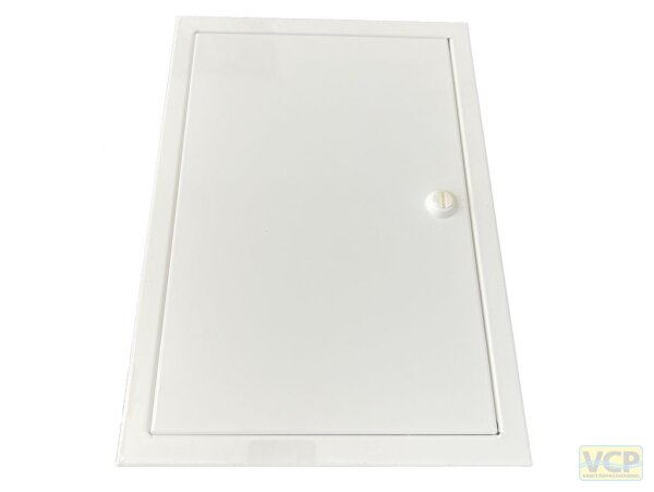 Revisionstür 20 x 30 cm + 1,65 cm Rahmen mit Münzverschluss Farbe weiß