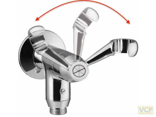 Knauss variotop Wandventil 1/2" Keramikoberteil 90° drehbar