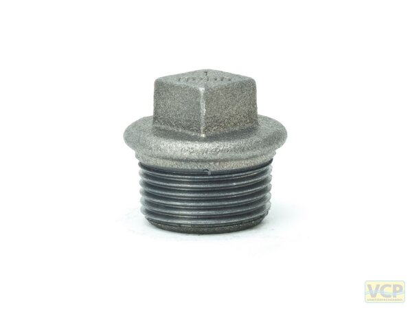 Stopfen 6/4" mit Rand TG schwarz