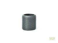 Einfacher Nippel 1"x 35mm TG schwarz