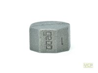 Kappe sechskant 5/4" TG schwarz