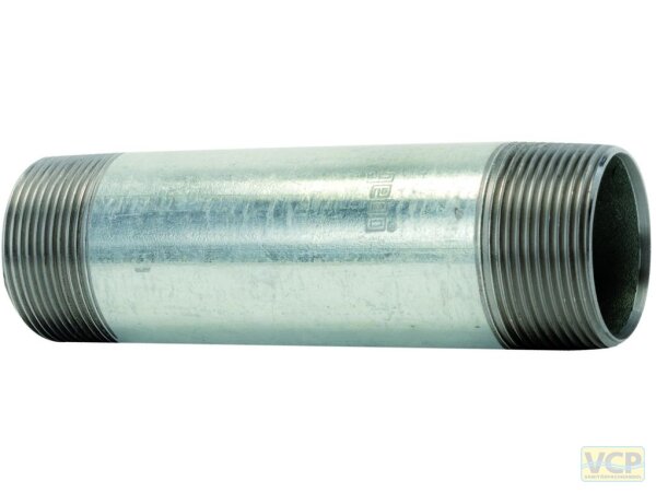 Langnippel 3/4" x 100mm TG schwarz