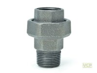 Rohrverschraubung ia 1/2" TG schwarz