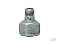 Reduziermuffe 5/4"Ig x 1/2"Ag TG schwarz