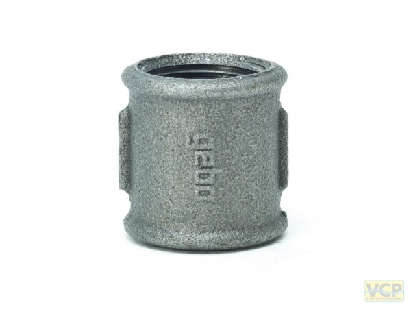 Muffe 3/4" TG schwarz