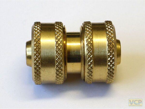 Schlauchverbinder 1/2" Messing blank