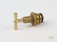 Knebeloberteil 3/4" Messing roh