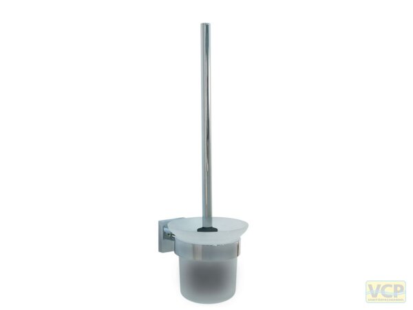 WC-Wandgarnitur Metall Serie Lahti eckig verchromt