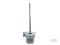 WC-Wandgarnitur Metall Serie Lahti eckig verchromt