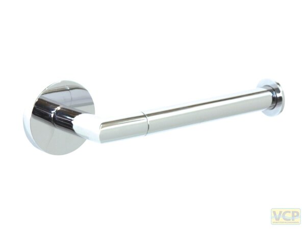 WC-Papierhalter ohne Deckel Metall Serie Oslo rund verchromt