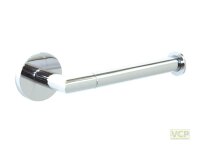 WC-Papierhalter ohne Deckel Metall Serie Oslo rund verchromt