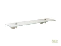 Ablagekonsolen Metall Glas satiniert Serie Oslo rund...