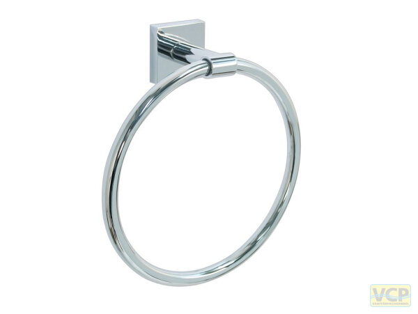 Handtuchring Metall Serie Lahti eckig verchromt