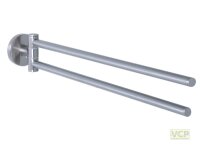 Handtuchhalter Metall Serie Oslo rund Edelstahloptik