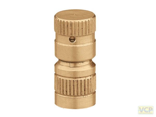 Lufteintrittssperre für Caleffi 5020, 5021 und 5022 Schnellentlüfter, Messing blank