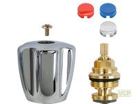 Oberteil 3/4" komplett mit Pentachrom-Metallgriff...