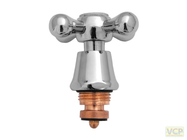 Kreuzgriff-Oberteil 1/2" chrom/kalt