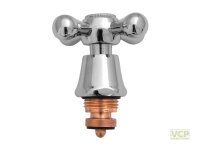 Kreuzgriff-Oberteil 1/2" chrom/warm