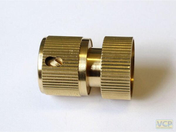 Kupplungsstück 3/4"Ig Messing blank