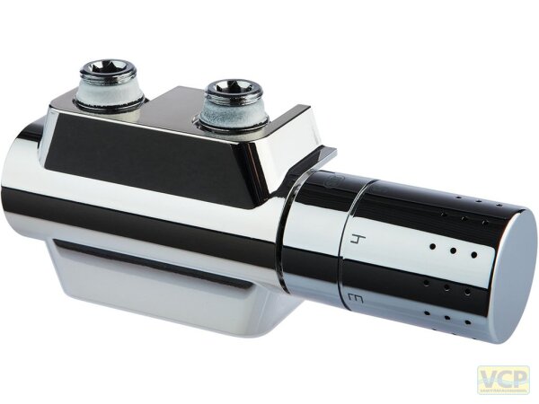 Ventilhahnblock VARIODESIGN 3/4" 50mm Rohrabstand Farbe chrom