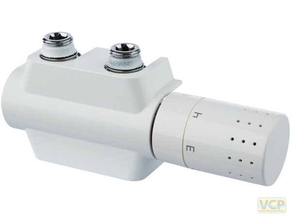 Ventilhahnblock VARIODESIGN 3/4" 50mm Rohrabstand Farbe weiß