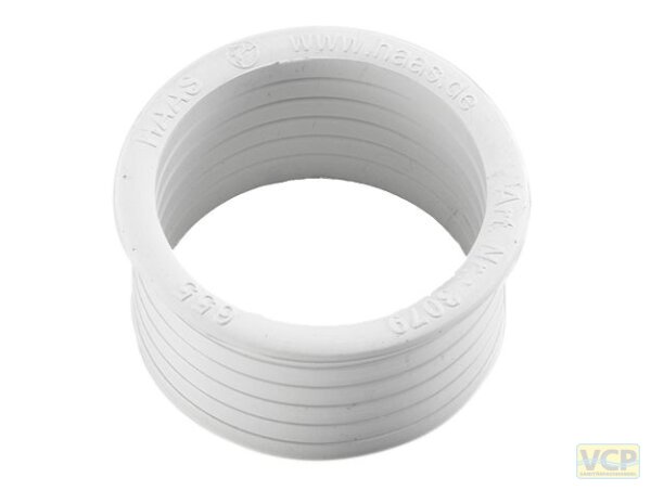 Gummi-Nippel für Spitzende Siphon an Spitzende HT-Rohr DN50/40 46x40mm weiss / 3079
