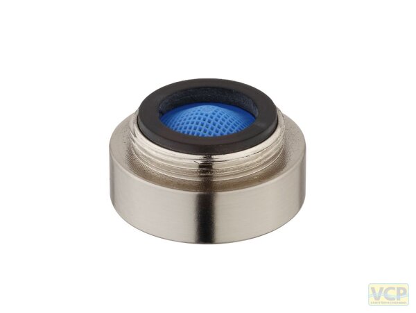 Turbulator-Strahlregler mit Sondergewinde M24x1 Ag Ø 30,0 x H 13,0mm Edelstahloptik