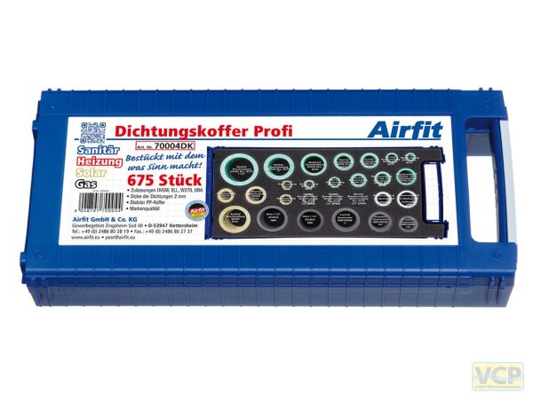 Airfit-Dichtungskoffer Profi Heizung-Sanitär-Solar 675 Stk.