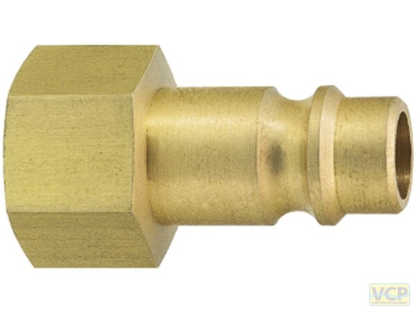 Druckluftstecker Messing 1/2"Ig