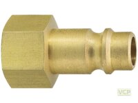 Druckluftstecker Messing 1/2"Ig