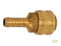 Druckluftkupplung Messing mit Schlauchtülle 13mm