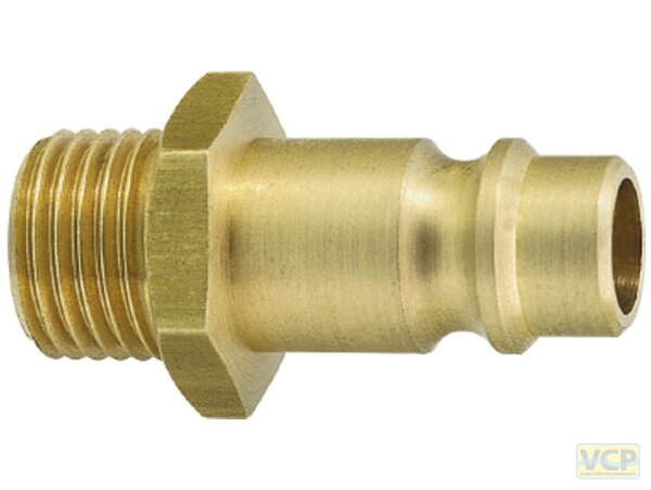 Druckluftstecker Messing 3/8"Ag