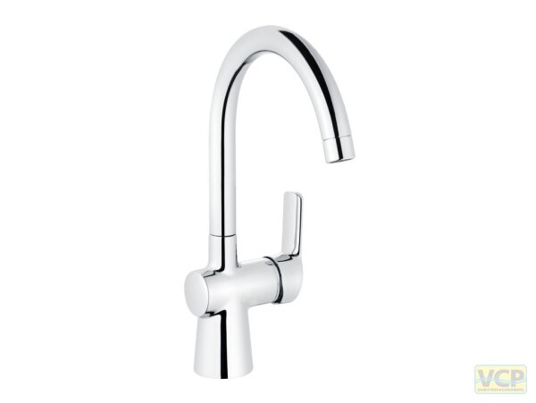 WT-Hebelmischer ascona_1 chrom seitengesteuert mit Rohrauslauf