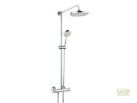 Thermostat Duschsystem ascona_1 chrom mit Kopf/Handbrause...