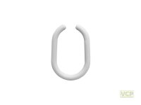 Brausevorhang Ring oval 50x30mm offen aus Kunststoff...